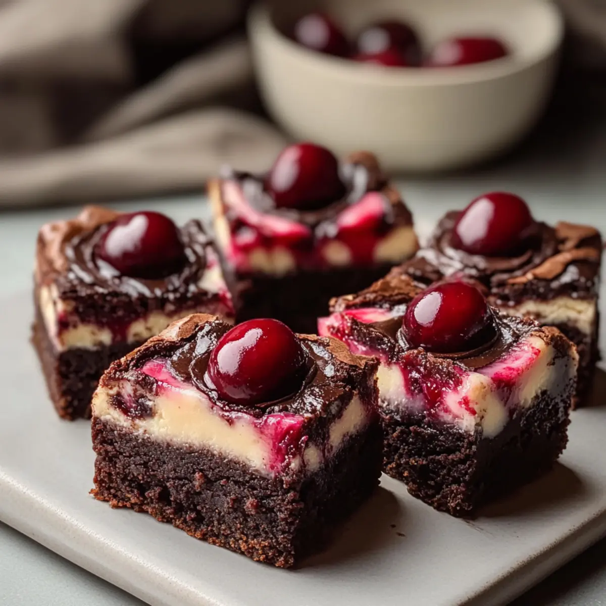 Decadent Cherry Cheesecake Brownies