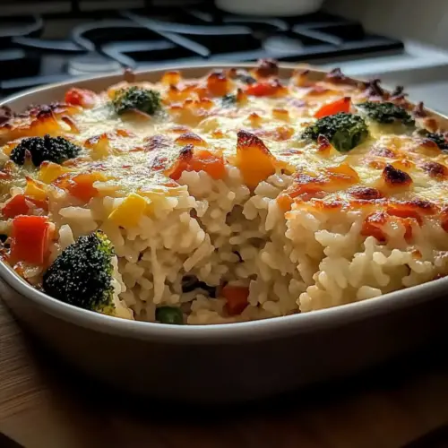 30-Minute Fast Veggie Rice Bake