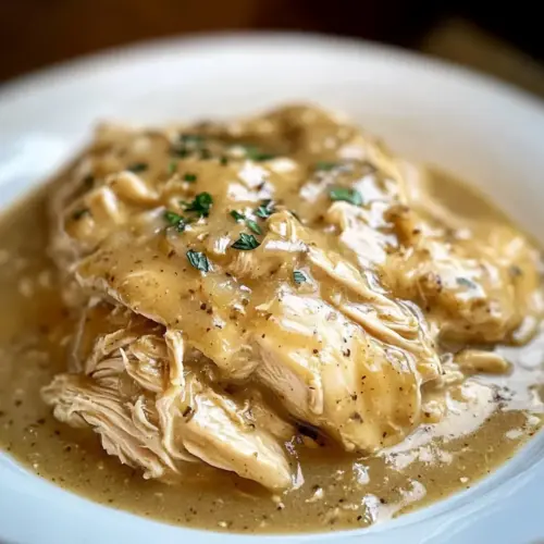 Crockpot Chicken and Creamy Gravy