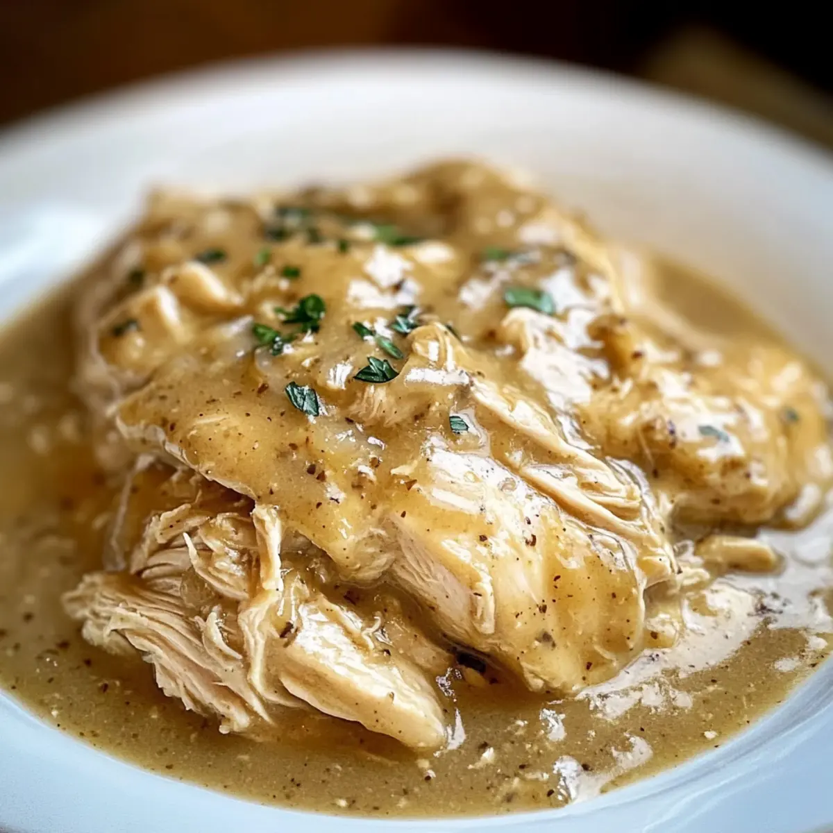 Crockpot Chicken and Creamy Gravy