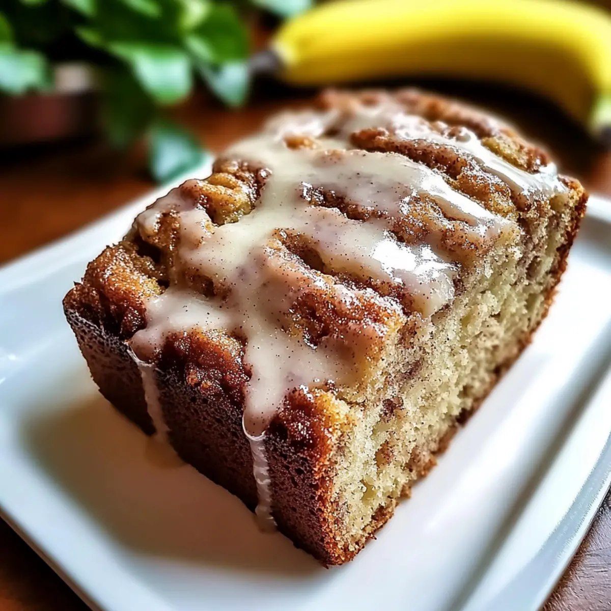 Cinnamon Roll Banana Bread