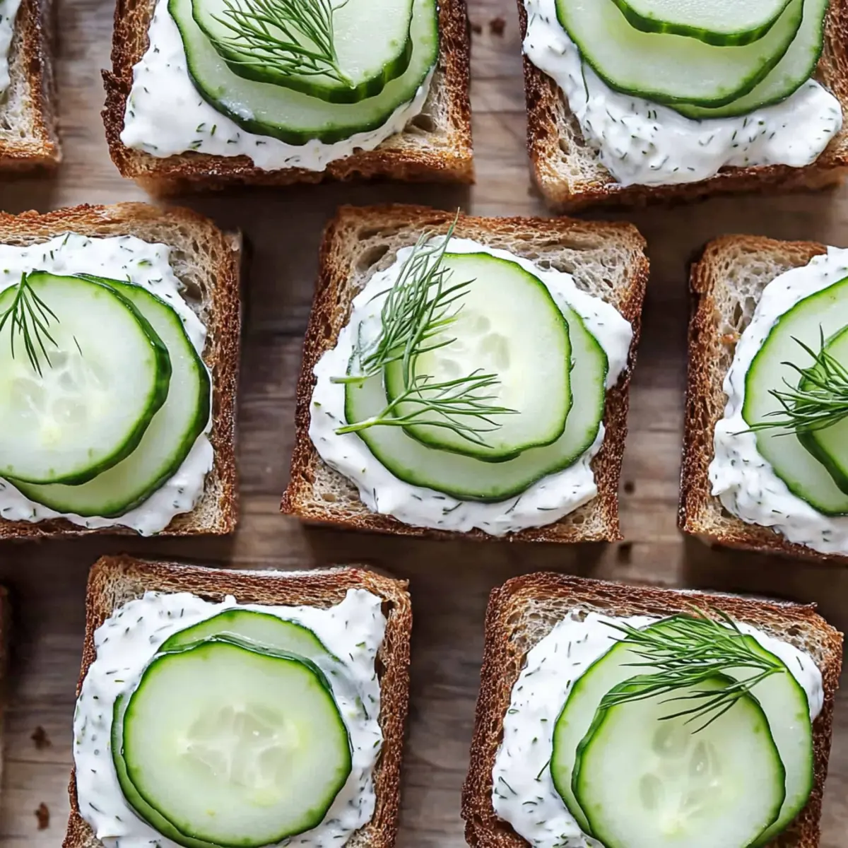 Mini Cucumber Sandwiches