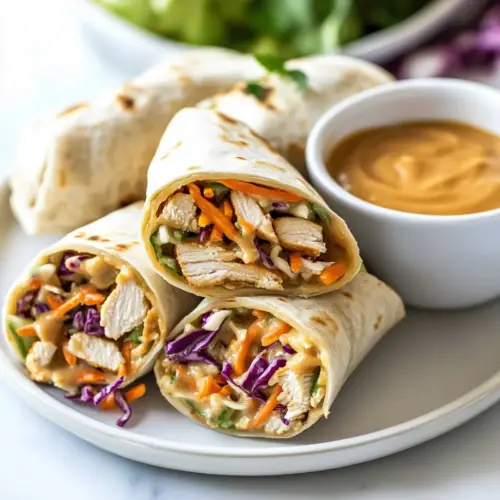 Peanut Chicken Wrap