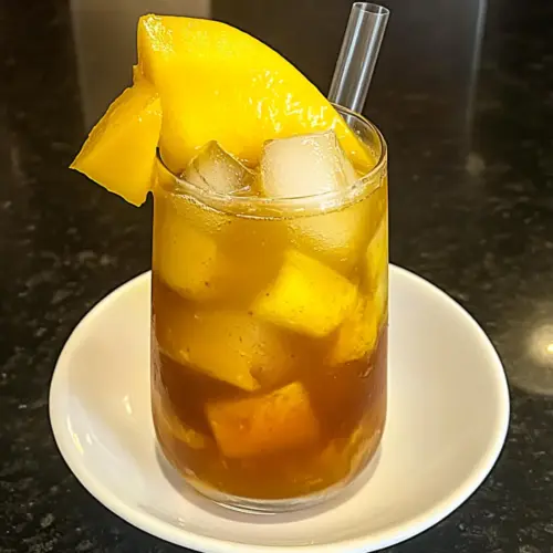 Homemade Mango Iced Tea