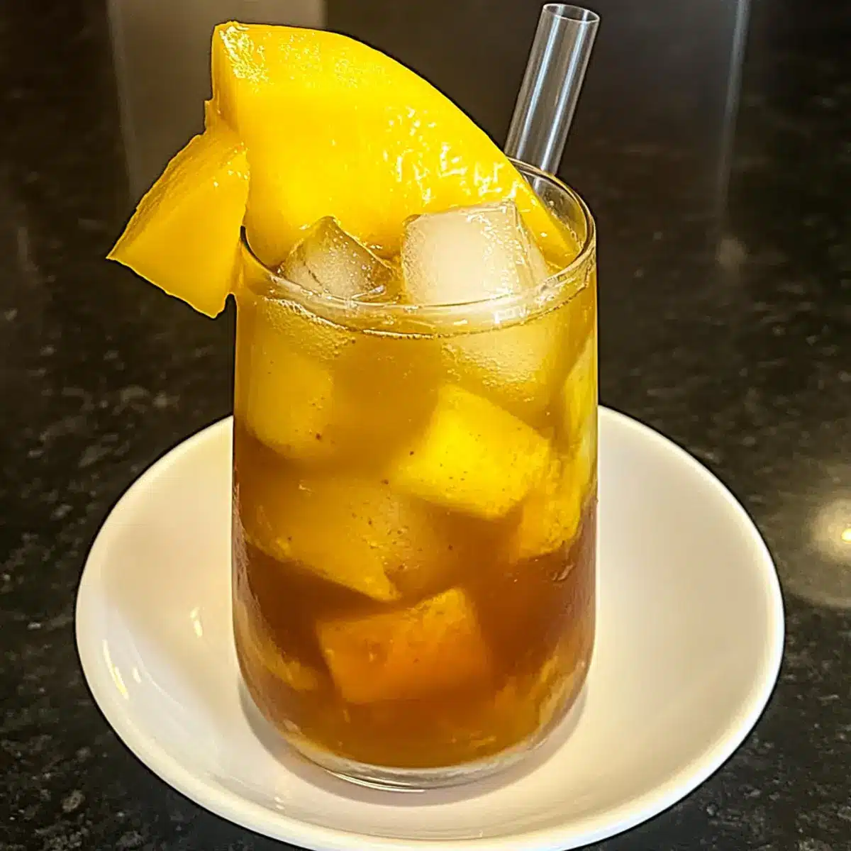Homemade Mango Iced Tea