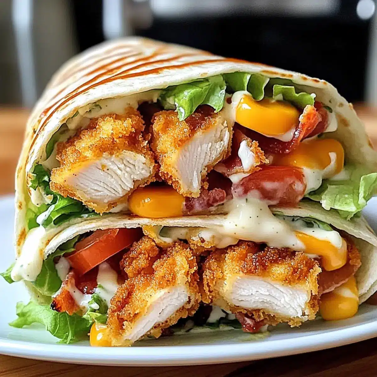 Crispy Chicken Bacon Ranch Wrap