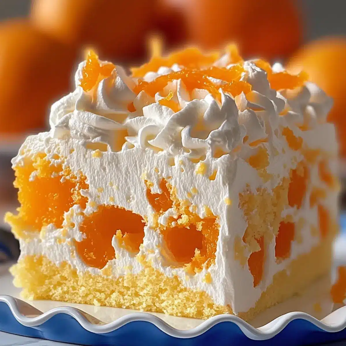 Orange Crush Poke Cake