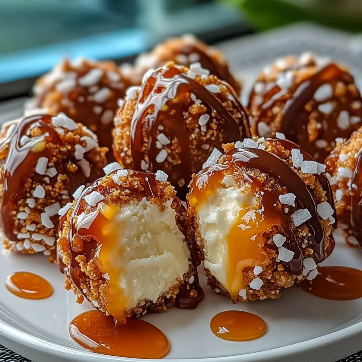 Salted Caramel Pretzel Cheesecake Balls