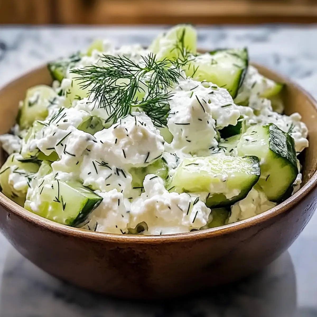 Cottage Cheese Cucumber Salad