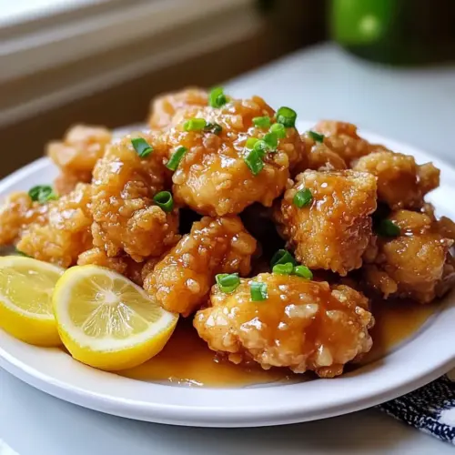 Crispy Chinese Lemon Chicken