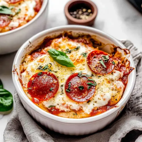 Easy Cottage Cheese Pizza Bowls