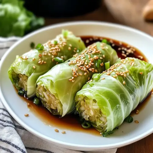 Savory Napa Cabbage Rolls