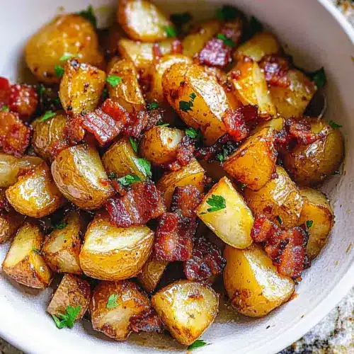 Honey Bacon Roasted Potatoes