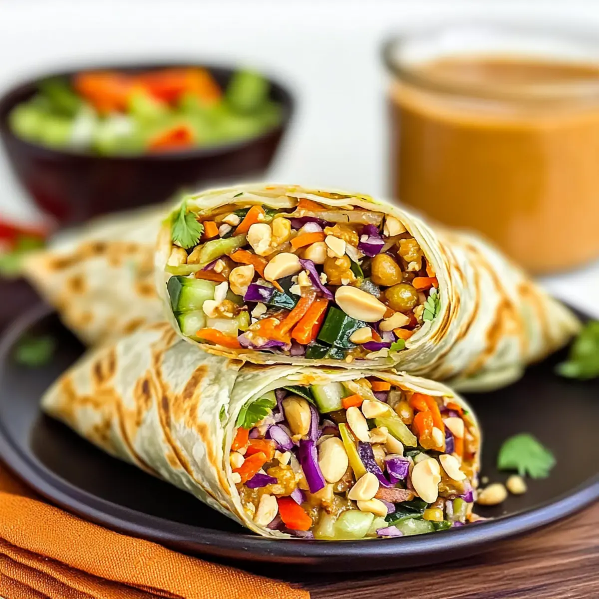 Thai Peanut Wraps