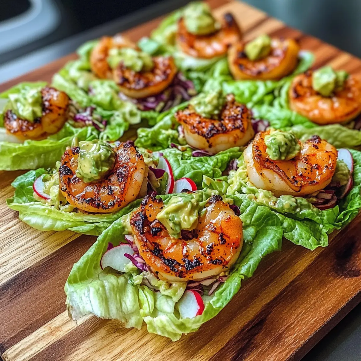 Sheet Pan Chili-Lime Shrimp Lettuce Wraps