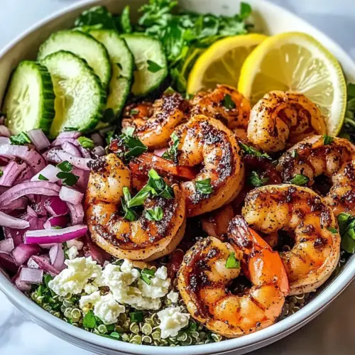 Greek Shrimp Mediterranean Bowl