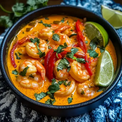 Red Thai Coconut Shrimp Curry