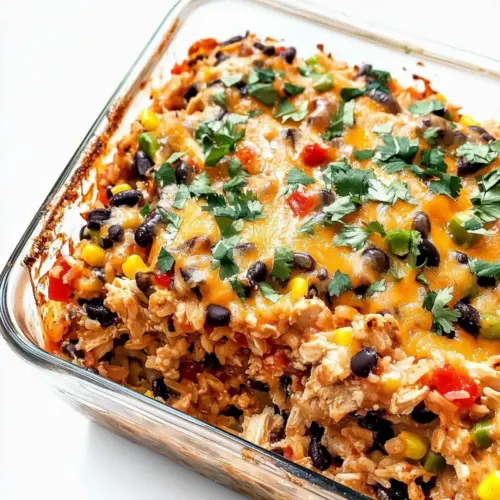 Easy Chicken Burrito Casserole