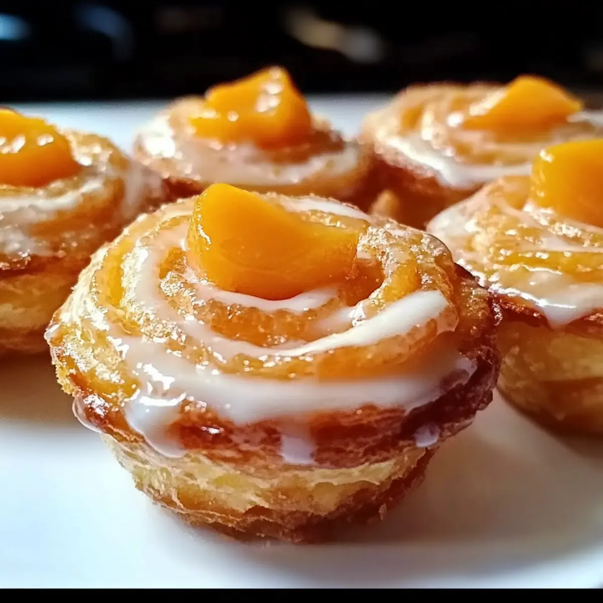 Peach Pie Cruffins