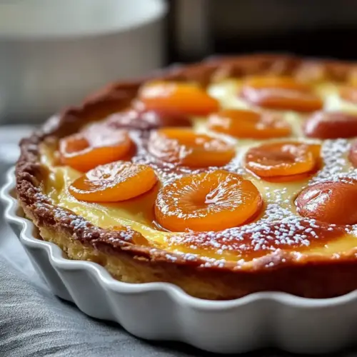 Fresh Apricot Almond Clafoutis