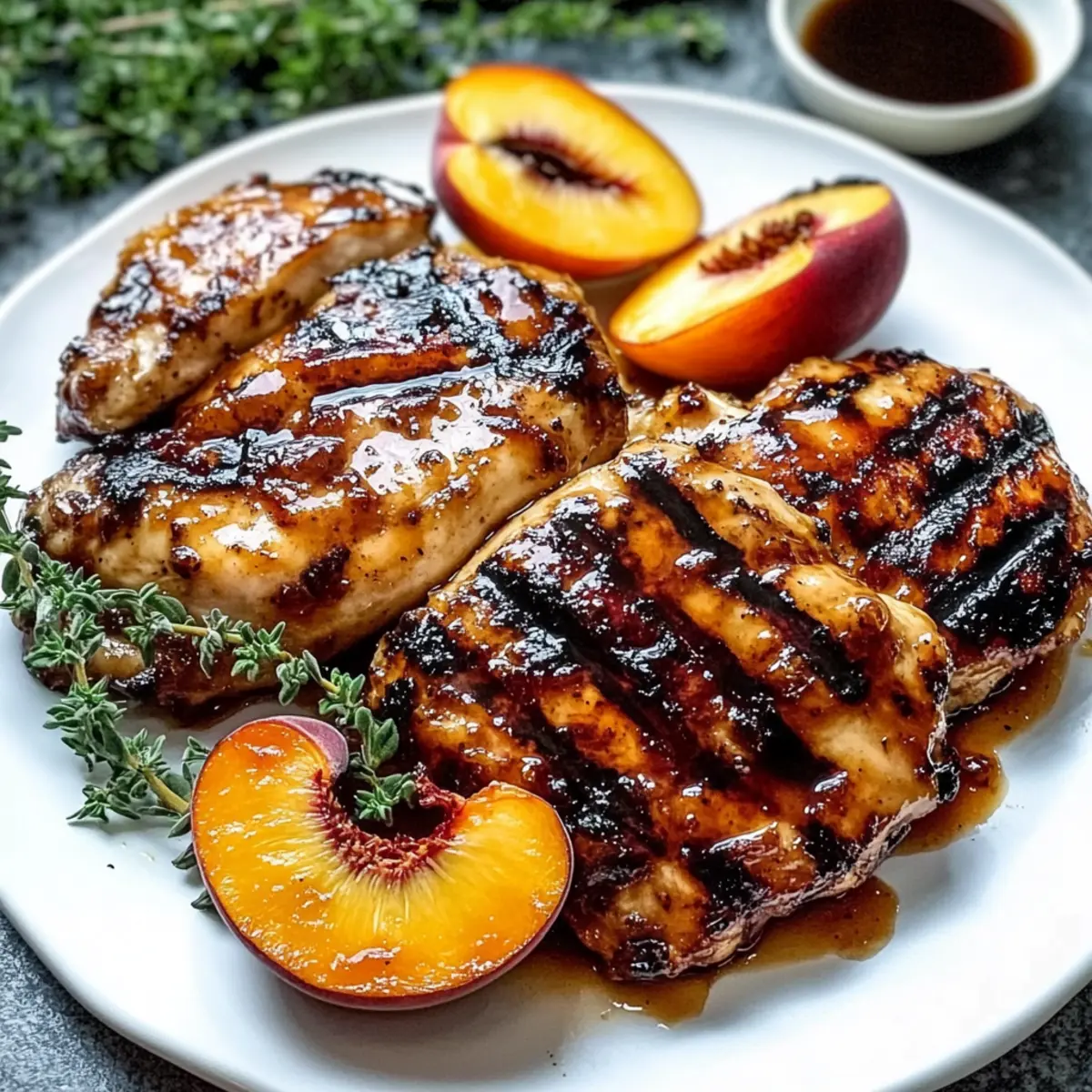 Saucy Grilled Peach Chicken