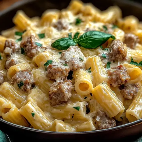 Creamy Italian Sausage Rigatoni