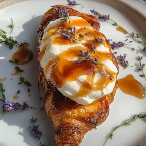 Whipped Ricotta with Honey Croissants