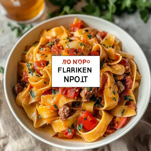Italian Drunken Noodles