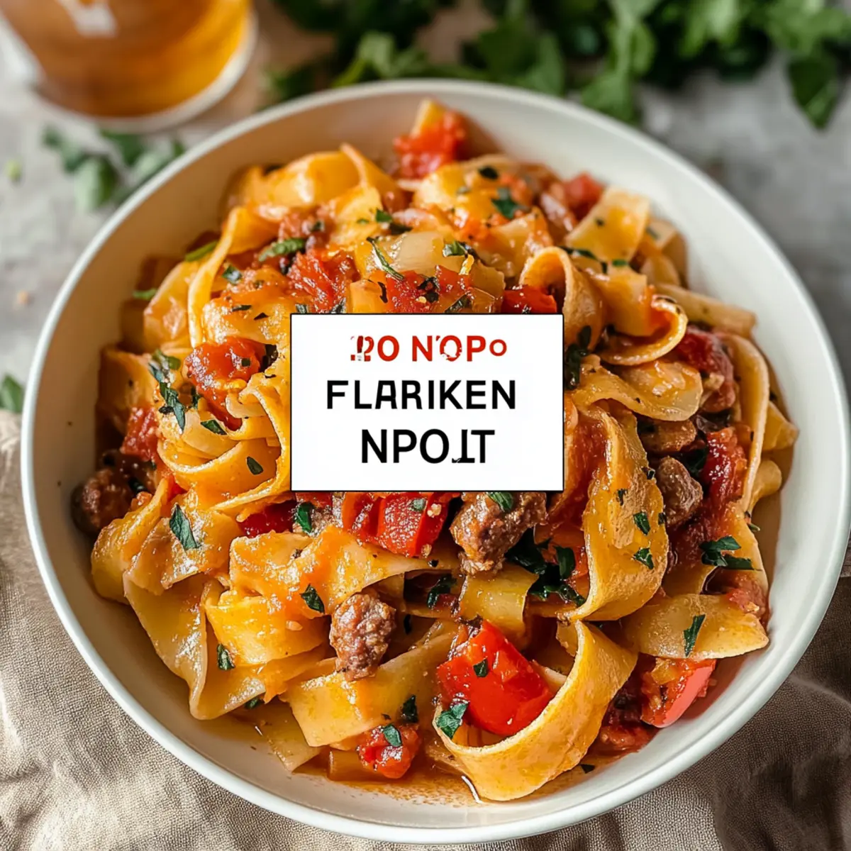 Italian Drunken Noodles
