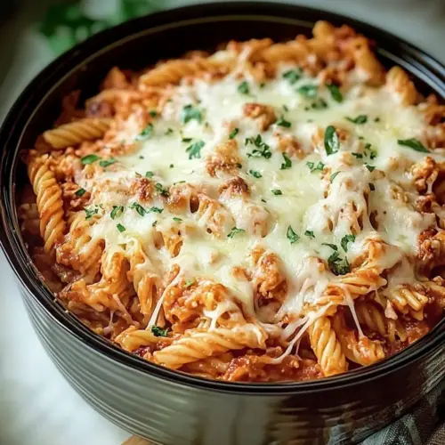 Cozy Chicken Parmesan Pasta Bake