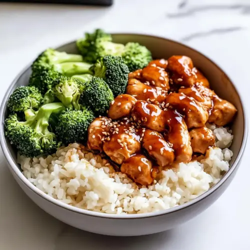 Sticky Chicken Rice Bowls