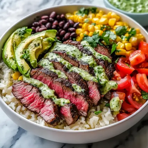 Cilantro Lime Steak Bowls
