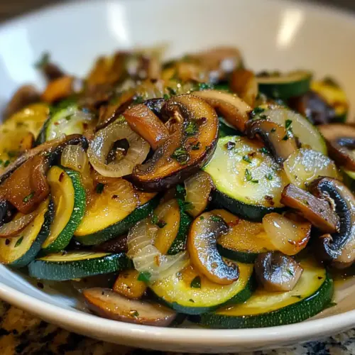 Sauteed Zucchini, Mushrooms, And Onions