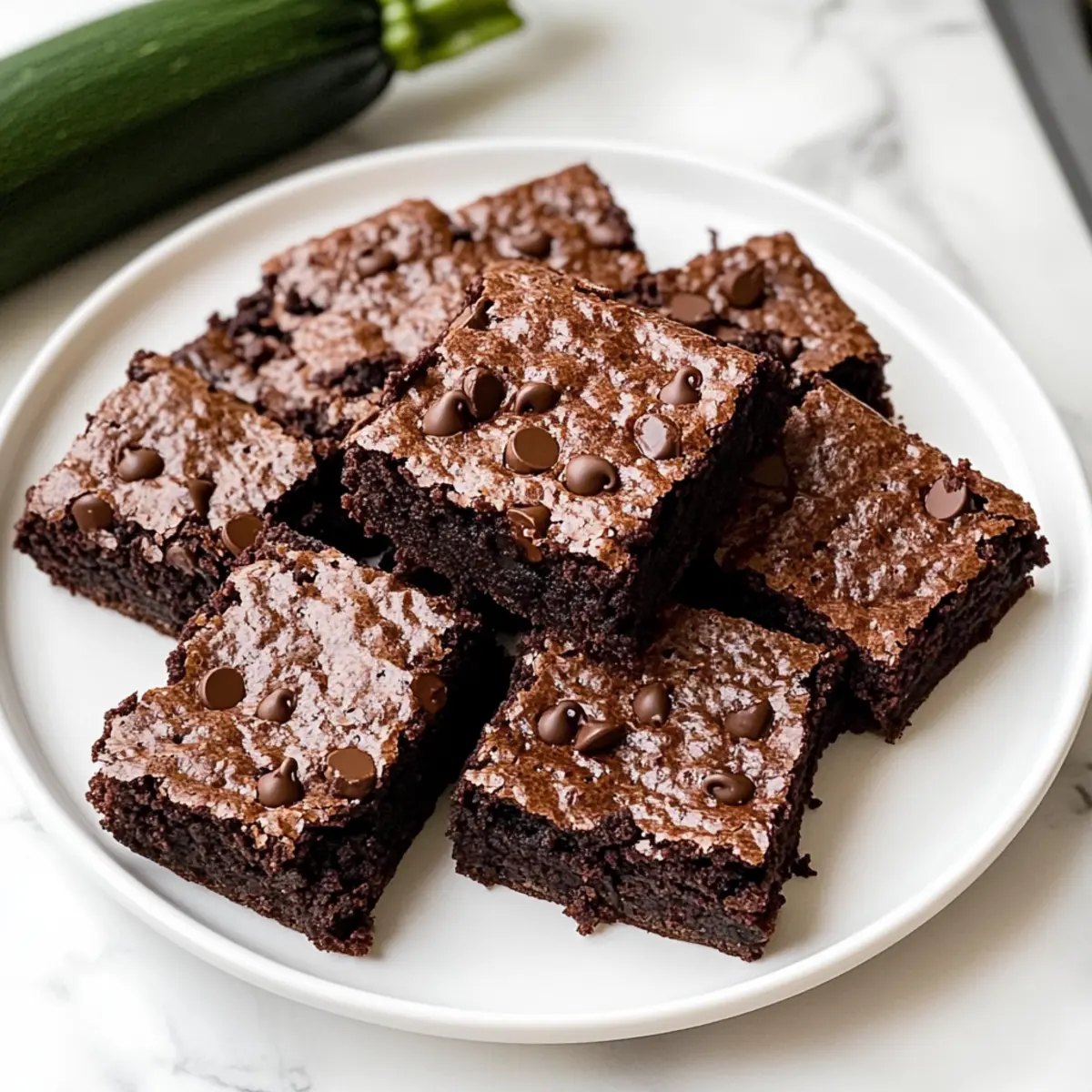 Easy Fudgy Zucchini Brownies