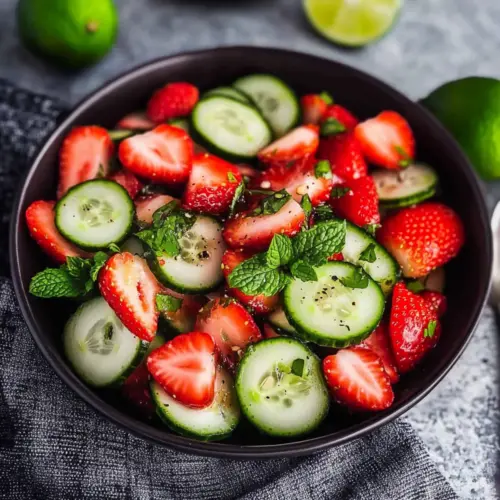 Cucumber Strawberry Salad