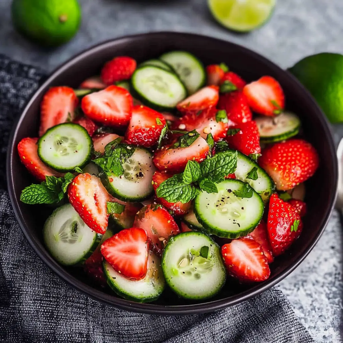 Cucumber Strawberry Salad