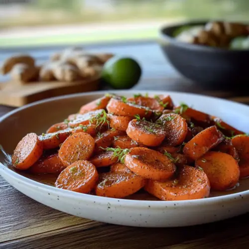 Ginger Lime Spiced Carrots