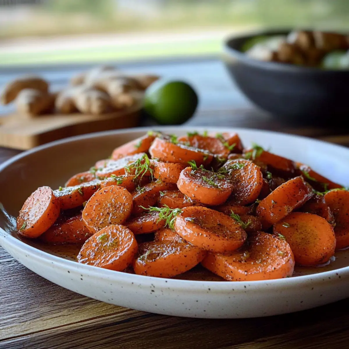 Ginger Lime Spiced Carrots