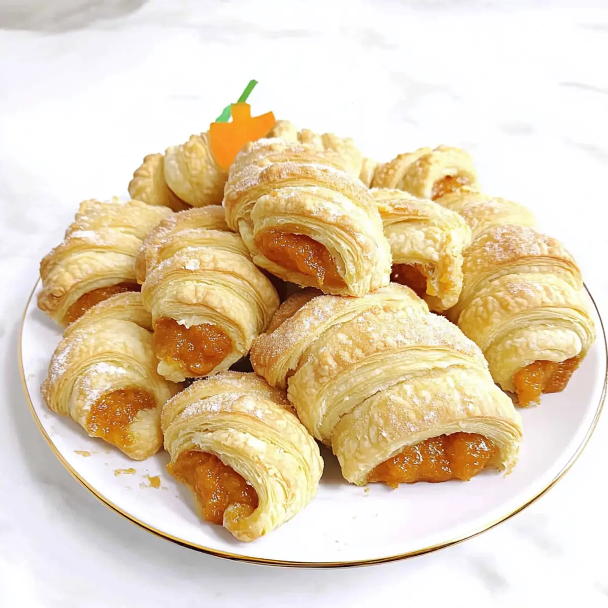 Mini Pumpkin Pie Crescent Rolls