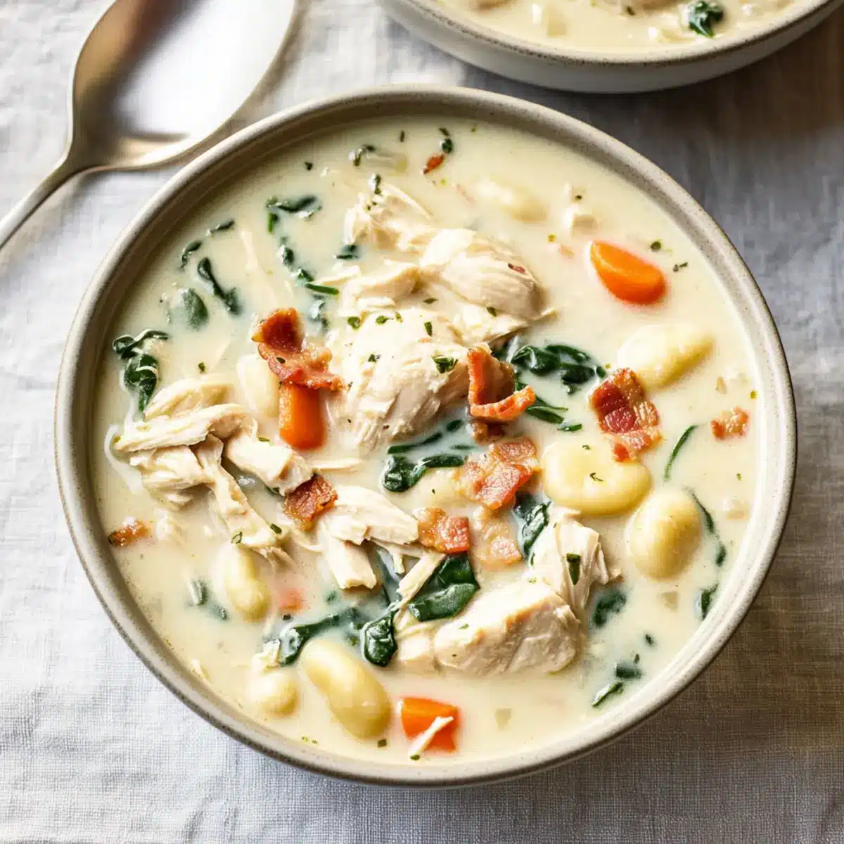 Creamy Crockpot Chicken Gnocchi Soup