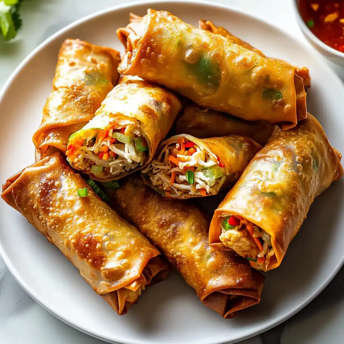 Air Fryer Chinese Chicken Spring Rolls