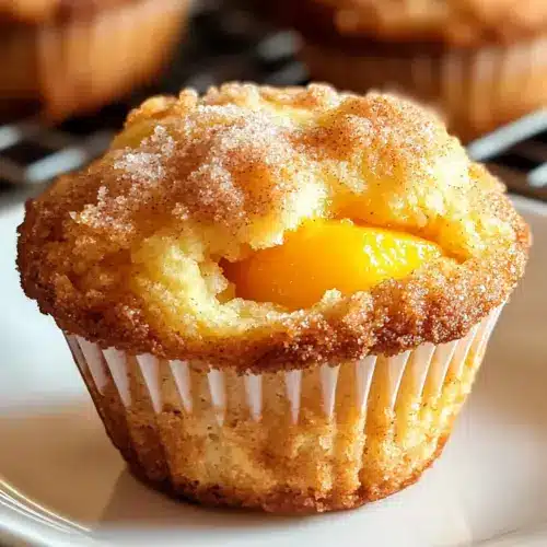 Peach Cobbler Muffins