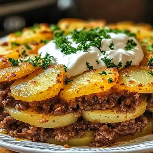 Loaded Beef and Potato Bake