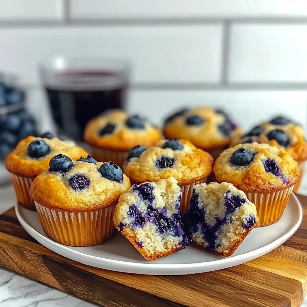 High-Protein Blueberry Cottage Cheese Muffins