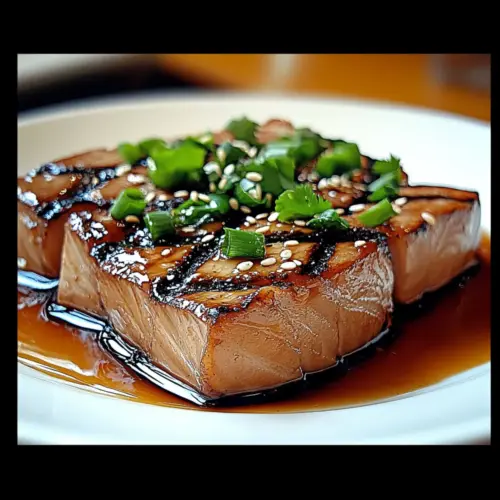 Soy ginger tuna
