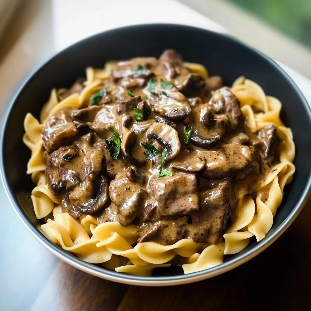 Beef Stroganoff With Stew Meat