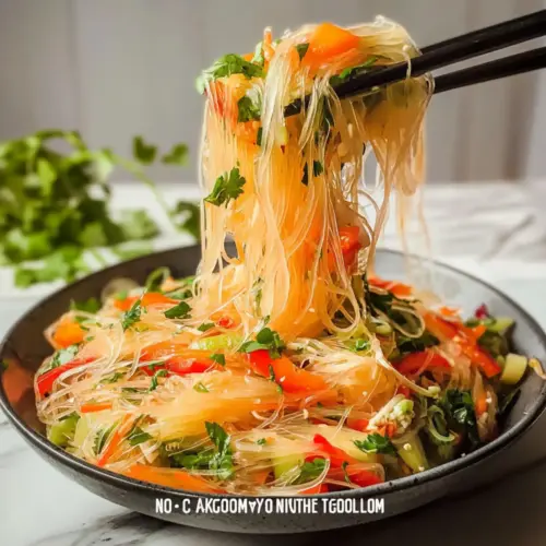 Noodle Salad with a Tangy Dressing
