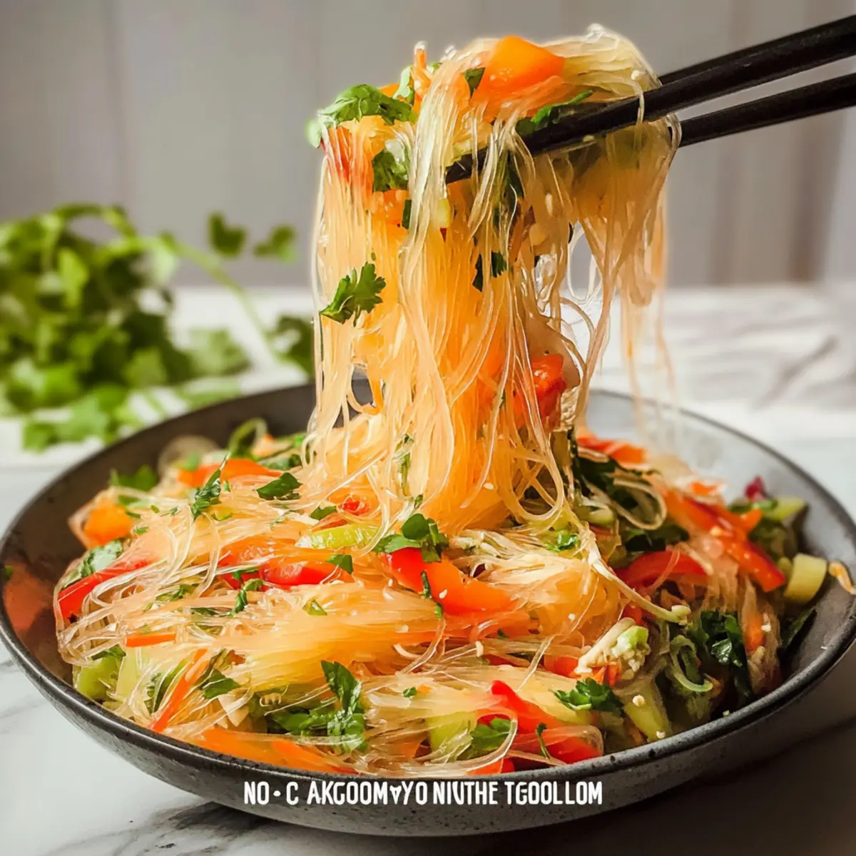 Noodle Salad with a Tangy Dressing