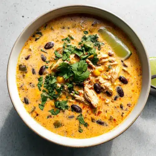 Chicken, Poblano, and Black Bean Soup