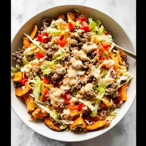 Sweet Potato Burger Bowl